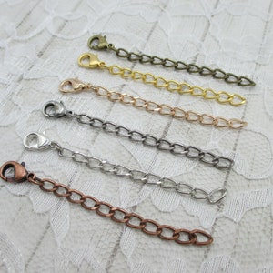NECKLACE EXTENDERS - Lengthen Your Necklace Effortlessly with Necklace Extenders - All Finishes Available