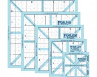 Lori Holt Trim-It Square Ruler Pack - 2-1/2in,3-1/2in,4-1/2in,5-1/2in,6-1/2in