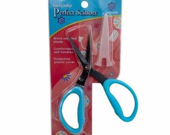 Perfect Scissors Blue 6in Medium Micro-Serrated Non-slip Blade