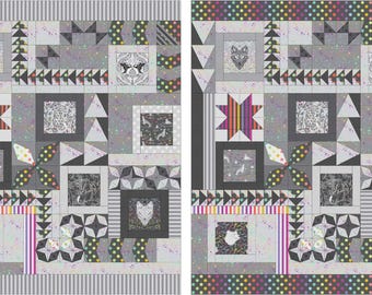 Tula Pink Graywork Quilt Kit - 2025 Improv Sampler