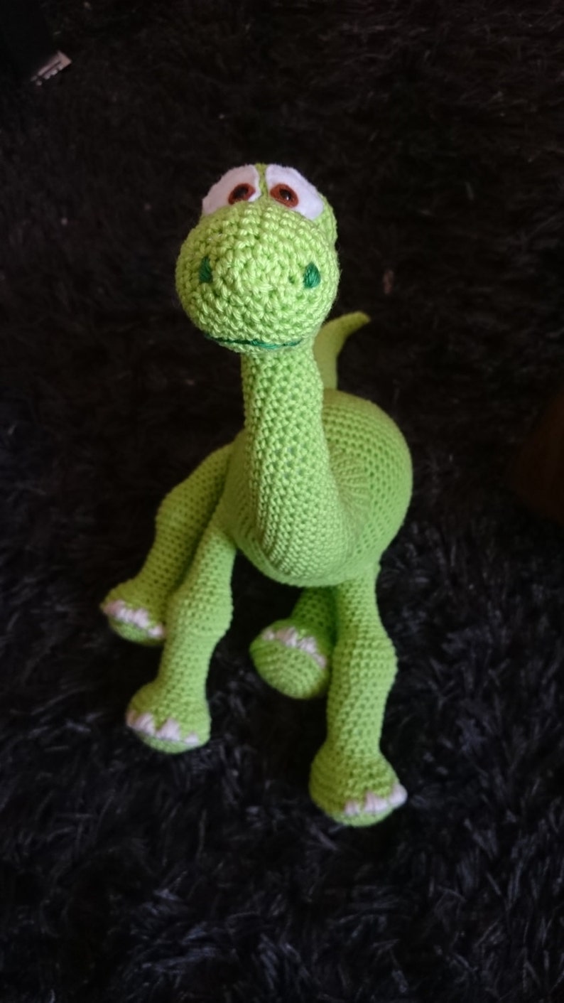 Arlo the good dinosaur crochet pattern 20 inch tall image 4
