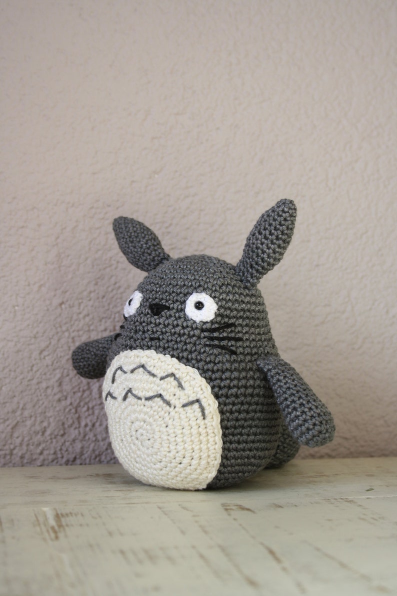 Totoro crochet pattern 6 inch high amigurumi | Etsy