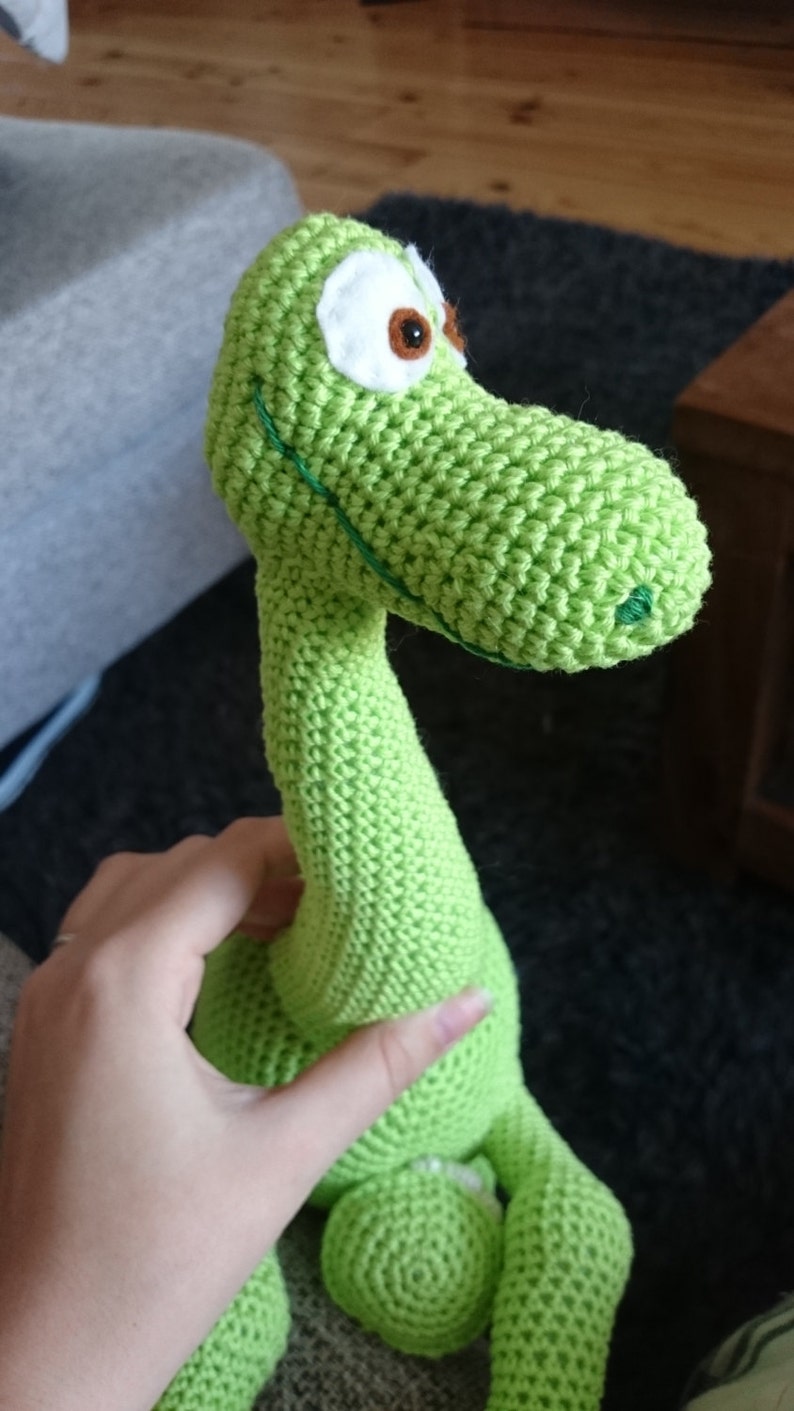 Arlo the good dinosaur crochet pattern 20 inch tall image 3