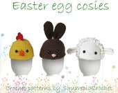 Easter egg cosies crochet pattern