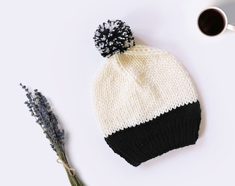 Cappello invernale, berretto in maglia grossa con pompon, berretto in maglia da donna, berretto largo da donna, berretto in maglia per adulti, berretto da uomo, caldo cappello di lana da regalare a lei
