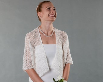 Hochzeit im Herbst Bolero, Brautstrickjacke, Brautjungfer Cover Up, Boho Hochzeit Stola, Braut Shrug