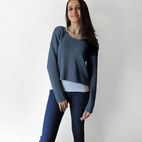 Open Back Sweater Etsy