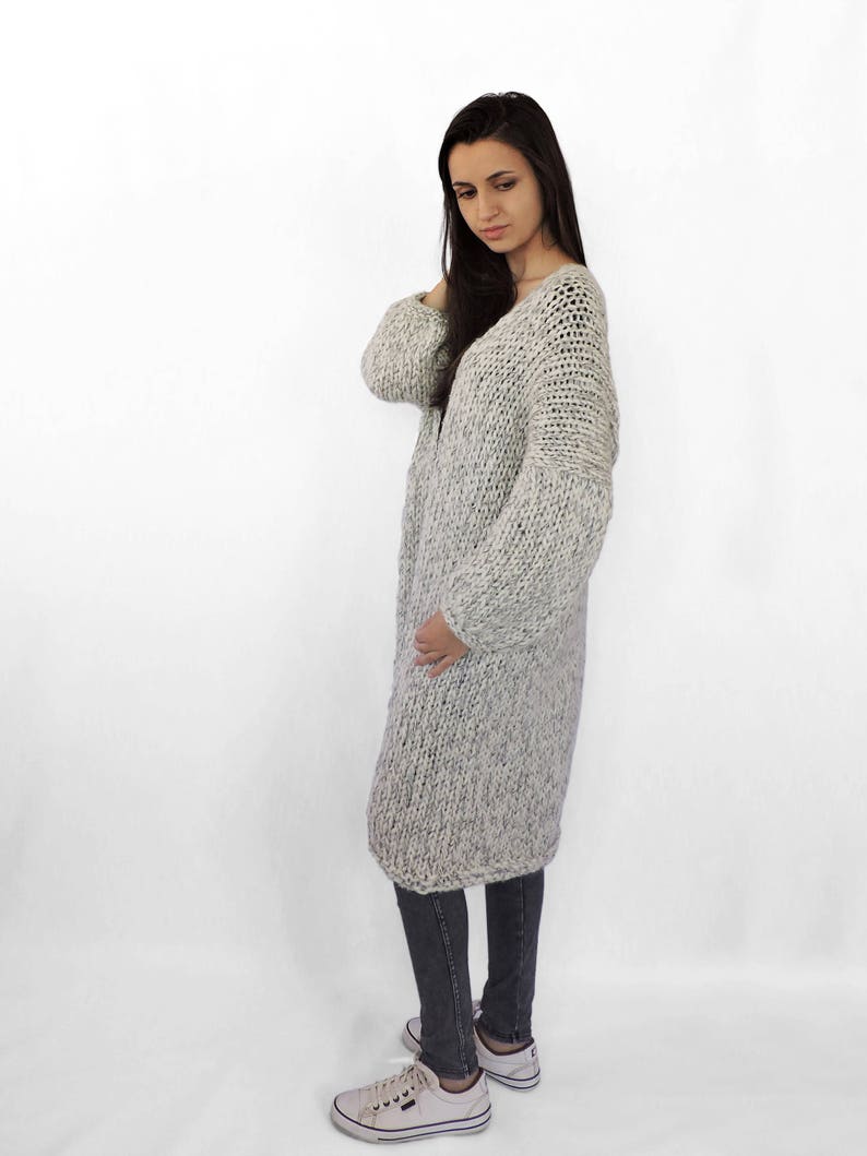 Plus Size Sweater Coat Women Knit Coat Wool Knit Cardigan Etsy