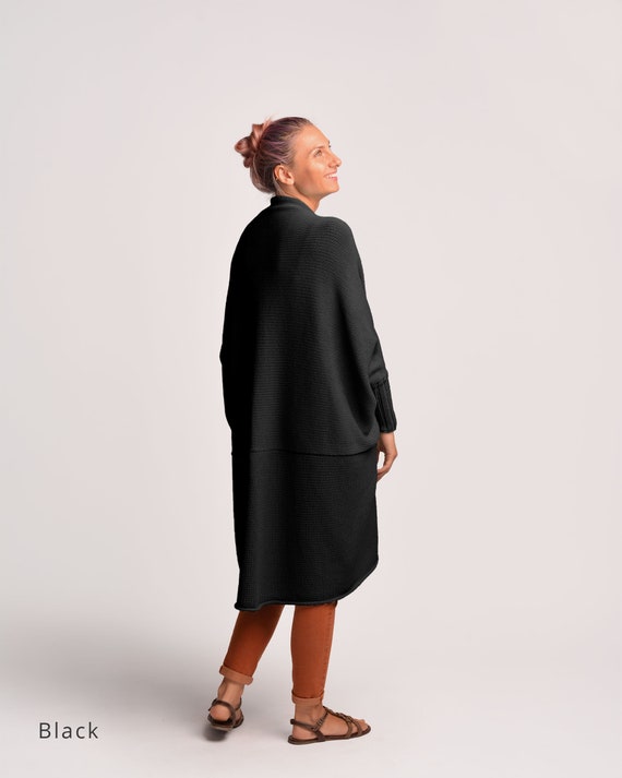 Kategori blande regiment Black Reversible Knit Cardigan Long Slouchy Cardigan Middle - Etsy Hong Kong Kategori blande regiment Black Reversible Knit Cardigan Long Slouchy Cardigan Middle - Etsy Hong Kong