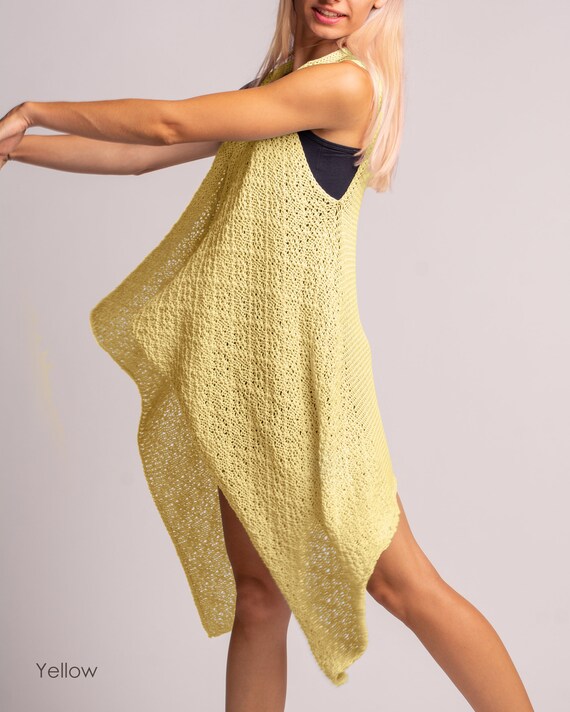 Gilet long femme ete sale