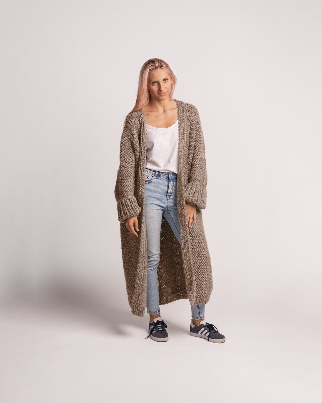 ※大幅値下げ‼︎ エフィrope knit cardigan beige eaphi rope knit cardigan beige カーディガン