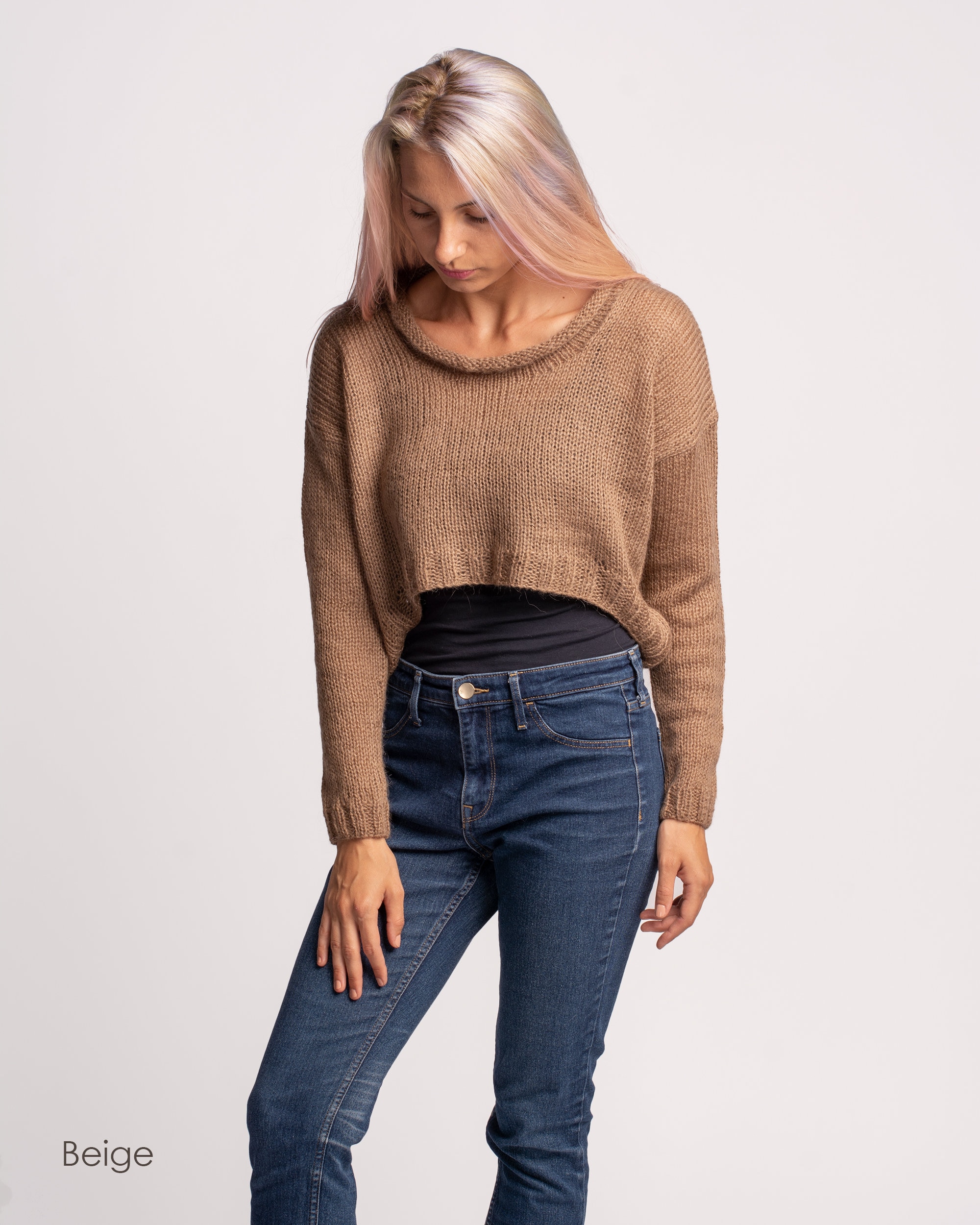 Crop Plus Size Sweater Etsy UK