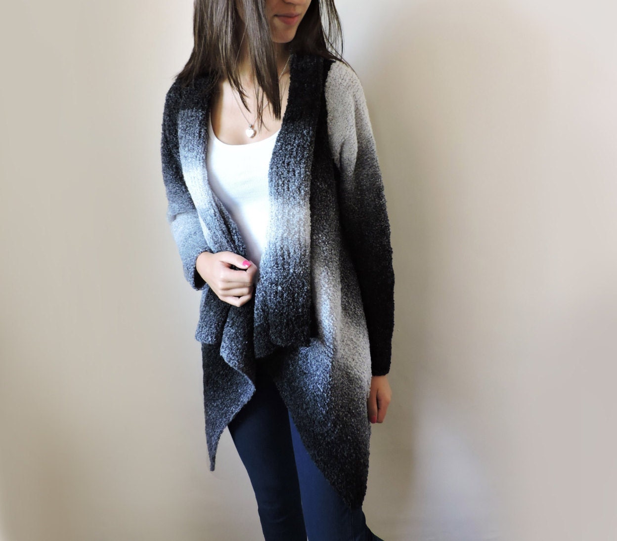 long cozy cardigan