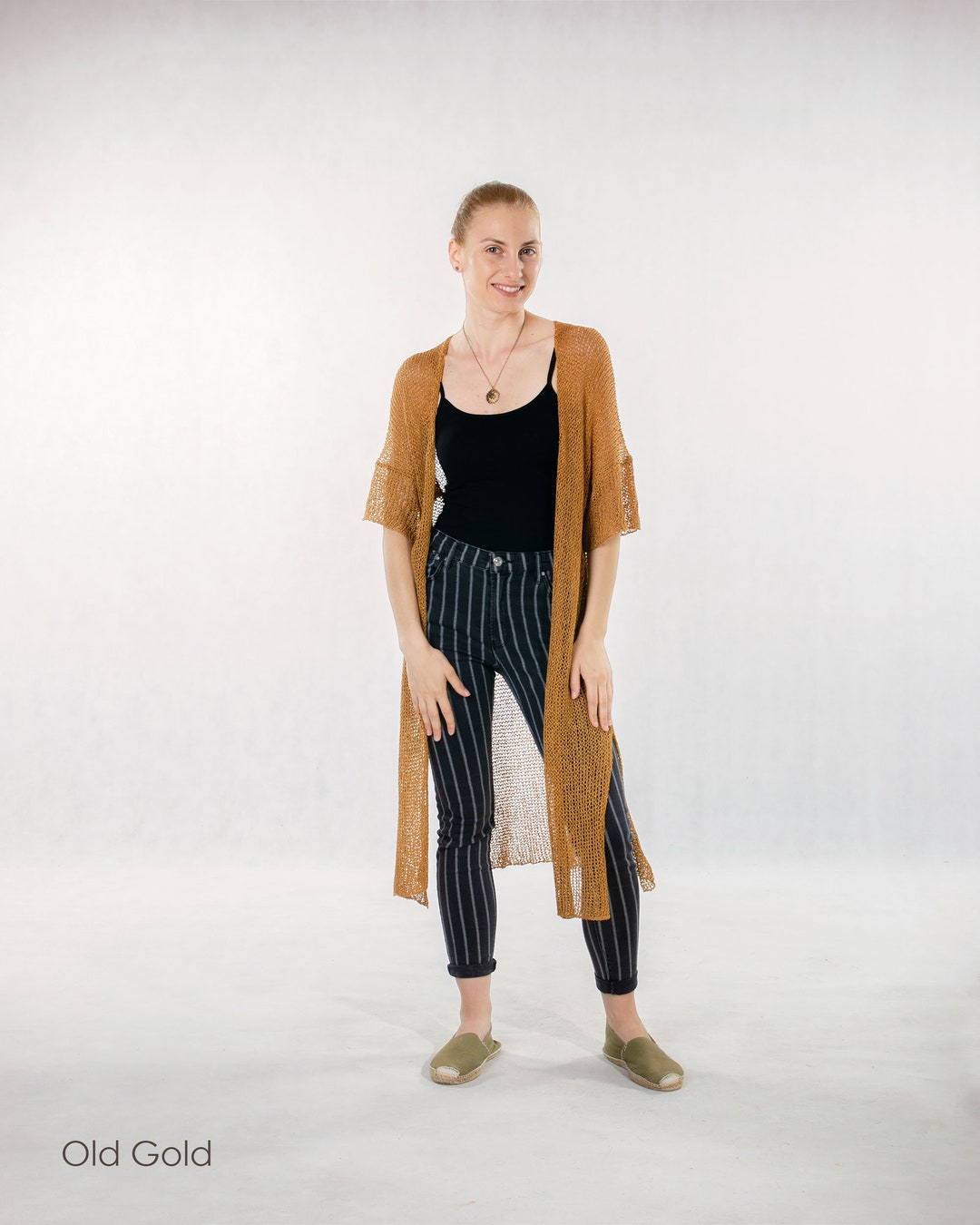 24Autumn PRE-ORDER] COLOR LINE SHEER KNIT CARDIGAN