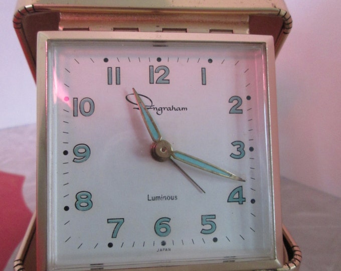 Ingraham Travel Alarm Clock Etsy