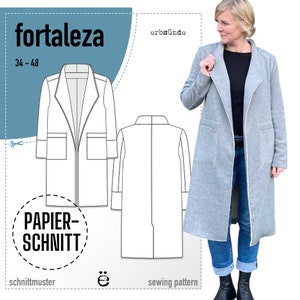 Paper cut wool coat coat FORTALEZA (34-48)