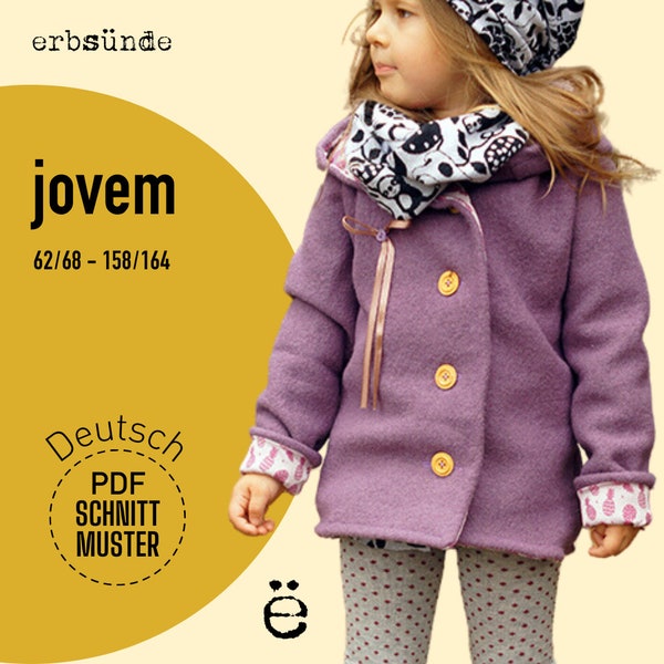 ebook baby children's wool jacket JOVEM (62-164) - digital sewing pattern