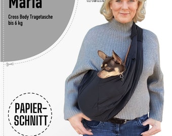 Paper cut dog carrier bag Cross Body Bag Maria