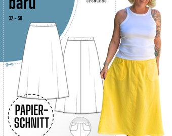 Paper cut women's maxi skirt, skirt, muslin skirt, linen skirt (32 - 58)