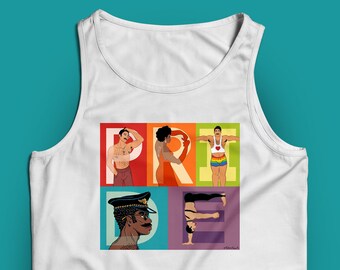 Pride Typography 2 Tank Top — LGBTQ Queer gay art shirt