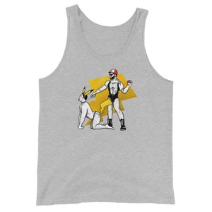 Electric Kink Tank Top gay anime art shirt Athletic Heather