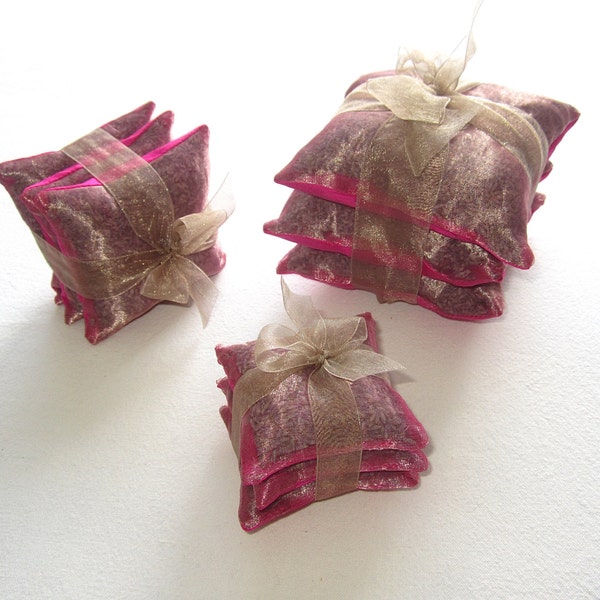 Lavender Sachet Gift Set in Silk size Small