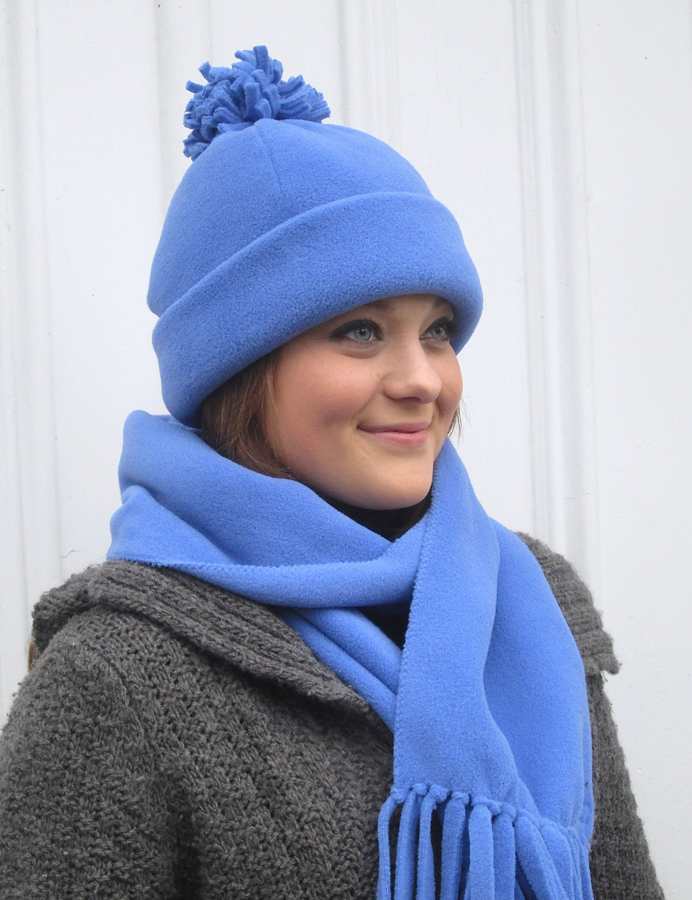 Buy Polartec® Fleece Tassel Hat Online in India - Etsy