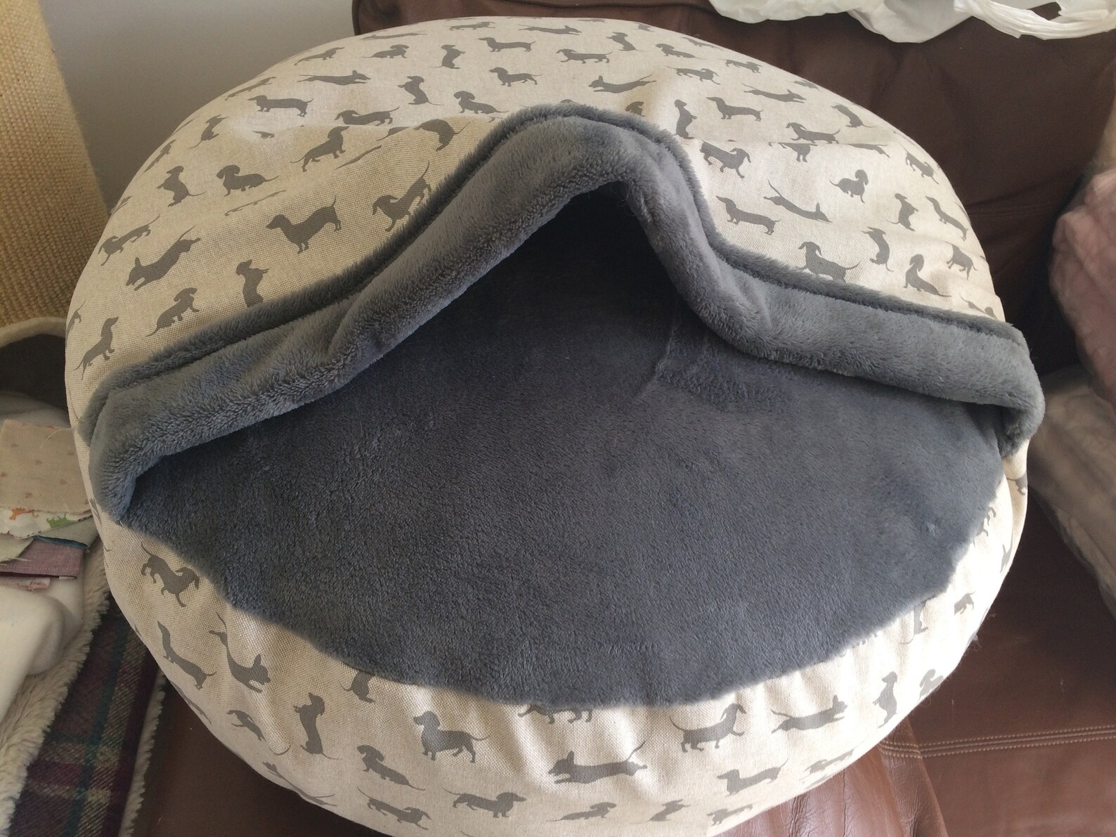 Luxury Cave Bed Snuggle Top Bed Dachshund Bed Dog Bed Etsy UK