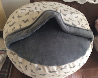 Luxury Dachshund Snuggle Bed: Custom Made Dog Bed