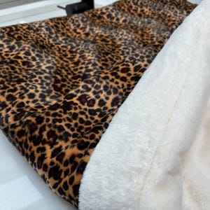 Leopard Print High Sided Cat Bed with Catnip Toy image 11