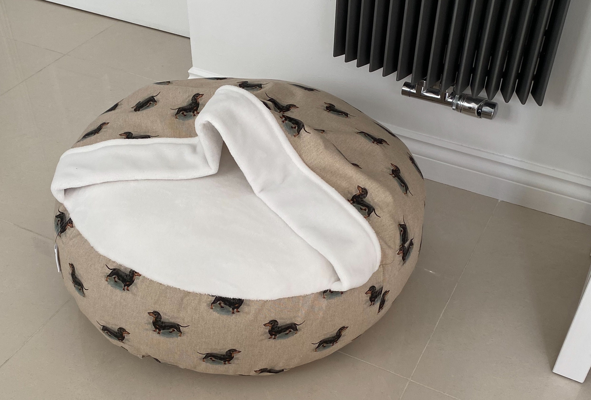 Luxury Cave Bed Snuggle Top Bed Dachshund Bed Dog Bed Custom Etsy UK