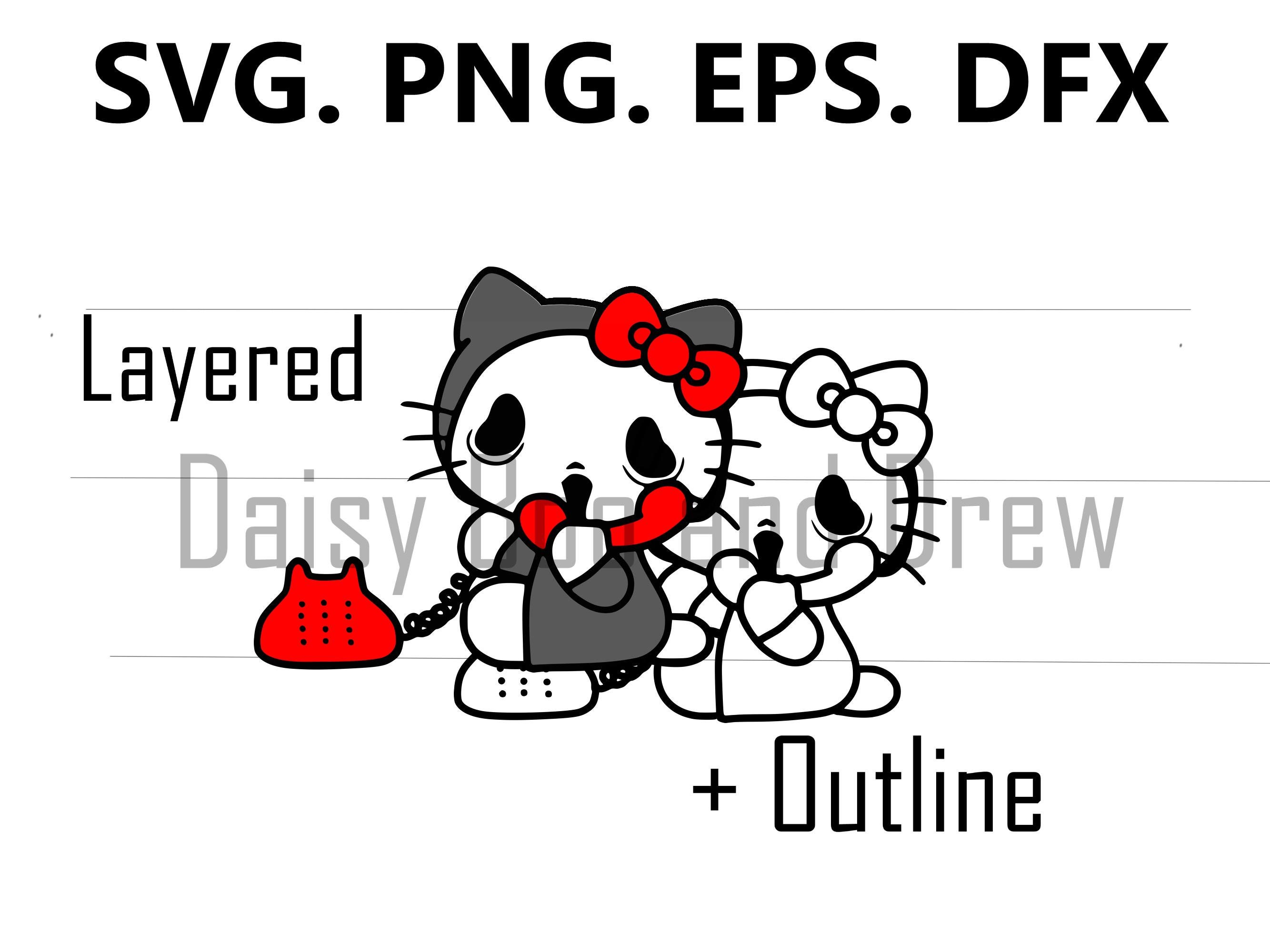 Hello Kitty Scream Svg, Horror Svg, Halloween Svg, Cut, 42% OFF