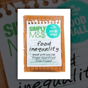 強欲 - 七つの致命的なソース A4 スクリーンプリント - 食糧安全保障