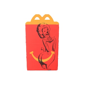 The Ronald Guy - Pop Art - The Red Guy Cow and Chicken Cartoon McDonalds Devil - Fast Food Happy Meal Kids Children Burger Fries