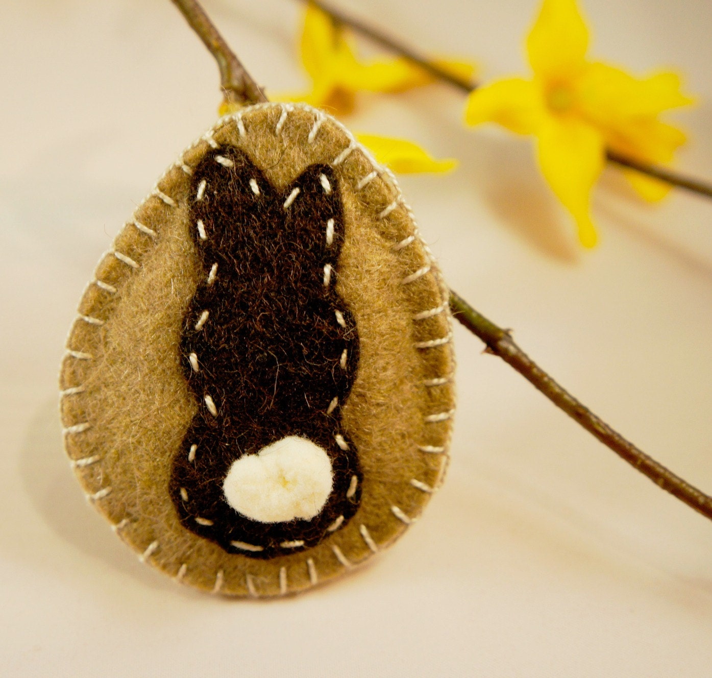 Felt Easter Bunny Ornament Handmade Easter Spring Gift Handmade