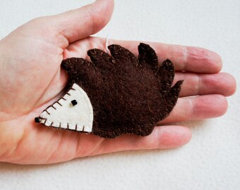 Hedgehog ornament felt, handmade, Christmas ornament, Birthday gift, nursery decor, home decoration