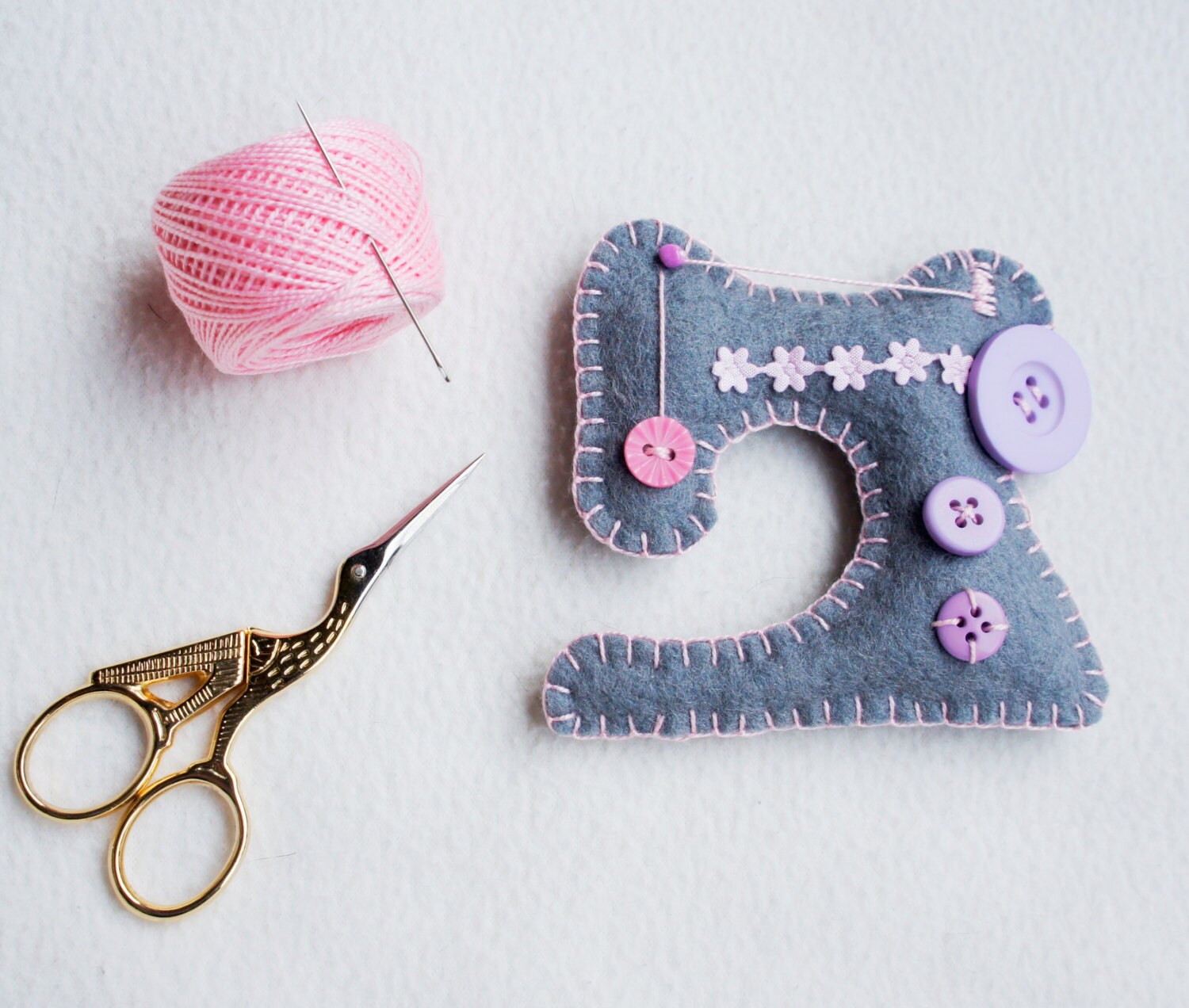 Sewing Machine Felt Ornament for Sewing Lover Gift Idea for Etsy