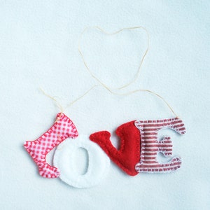 Liebe Filzbuchstaben, Buchstaben, Hochzeitsdeko, Valentinstag, ich liebe dich