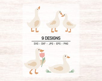 Farmhouse Goose SVG Bundle – Clipart for Seasonal Decor