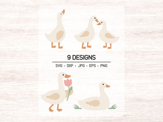 Farmhouse Goose SVG Bundle – Clipart for Seasonal Decor