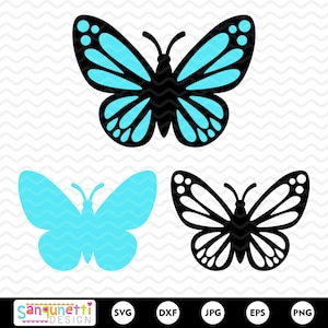 Schmetterling SVG Schnitt Datei | Mehrschichtige Schmetterlingsschnittdatei, Monarchfalter-Svg