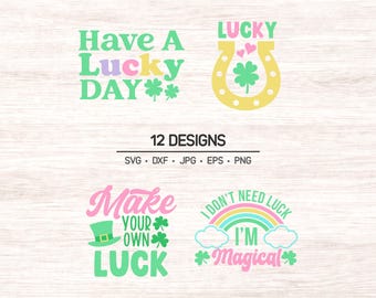 Paquete SVG retro del Día de San Patricio: Diseños para niños afortunados (descarga digital)