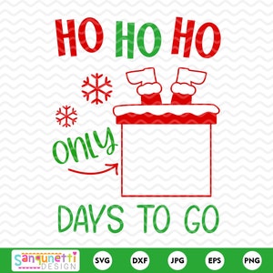 Christmas countdown SVG, Christmas Calendar cut file, Holiday sign, chalkboard sign, cricut and silhoutte