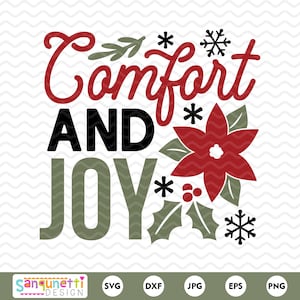Verbreiten Sie Trost und Freude mit diesem wunderschönen Weihnachts SVG und Clipart Design