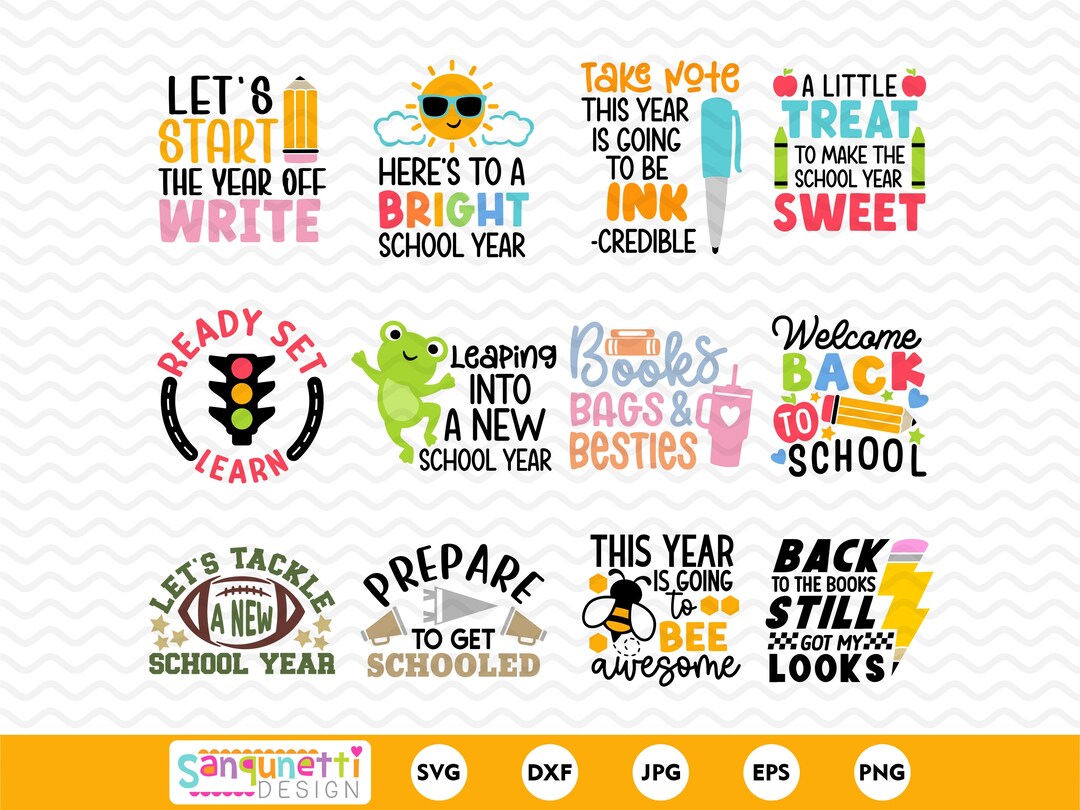 Back to School SVG PNG Bundle: Teacher Digital Art - Etsy Australia