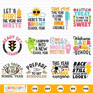Zurück zu Schule SVG und PNG Bundle, Lehrer Schule digitale Kunst, Bag zu Schule Tags