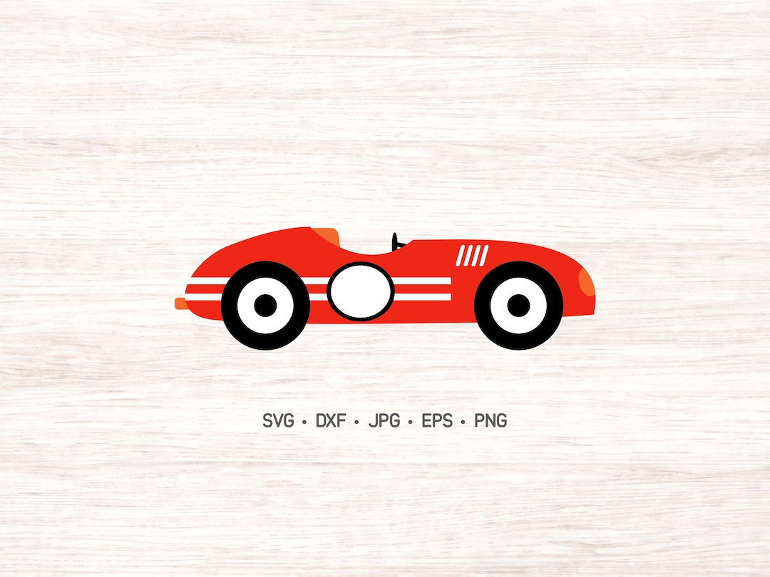 Race Car Svg, Racing Cutting File, Transportation Digital Art ...