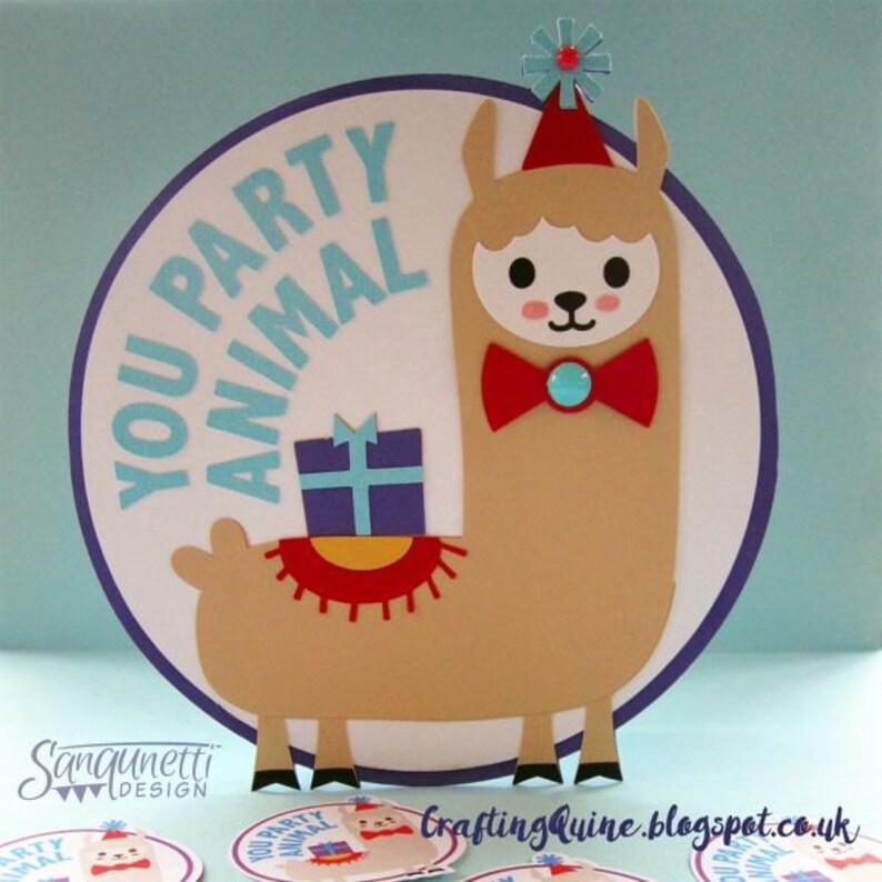 Download Birthday Llama SVG party cut file for silhouette and ...