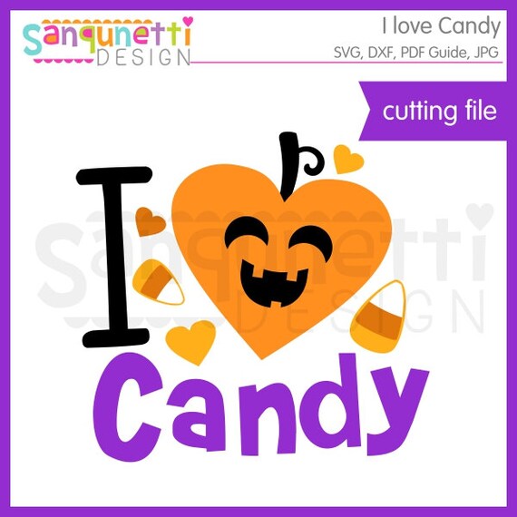 Download I love candy Halloween svg cutting files for silhouette ...
