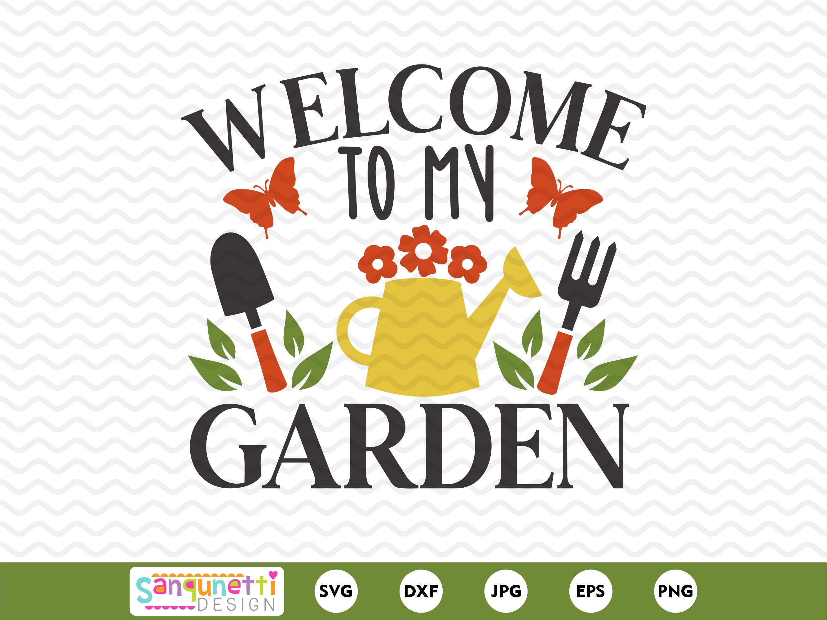 Welcome to My Garden SVG, Plant and Garden SVG, Plant Quote Cut